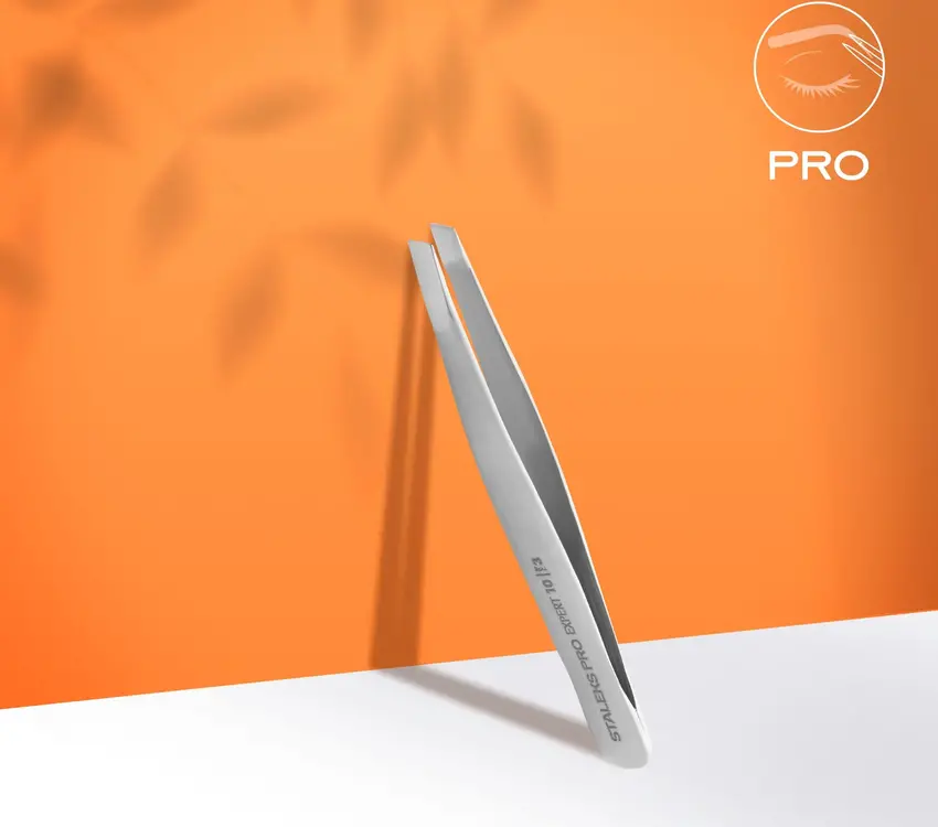 Staleks Eyebrow Tweezers EXPERT 10 Type 3 (wide beveled)