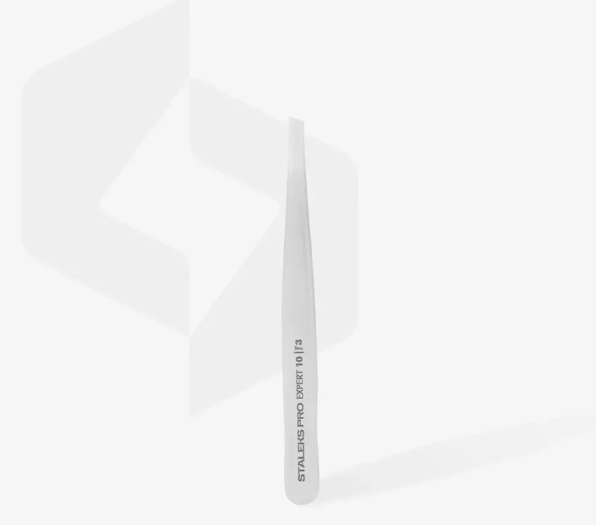 Staleks Brow Tweezers (wide beveled) EXPERT 10 Type 3