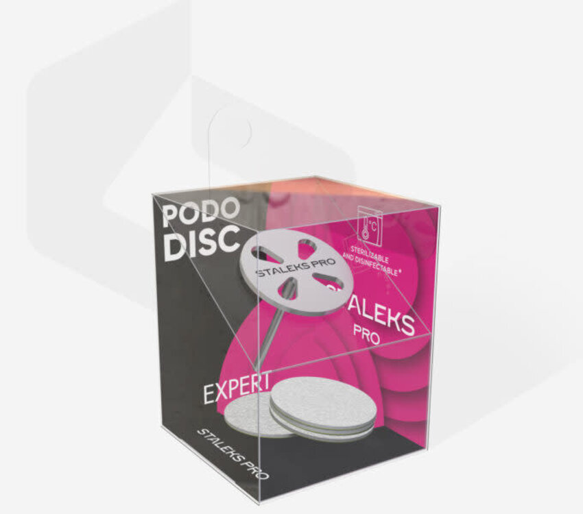 Staleks Pedicure disc PODODISC M EXPERT and set of disposable file 180 grit 5 pc (20 mm)