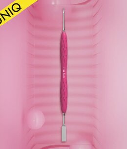 Staleks Manicure pusher Gummy with silicone handle UNIQ 11 TYPE 1 (straight flat and loop pusher)