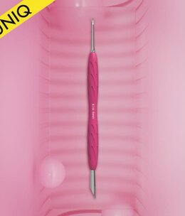 Staleks Manicure pusher Gummy with silicone handle UNIQ 11 TYPE 2 (beveled and loop pusher)