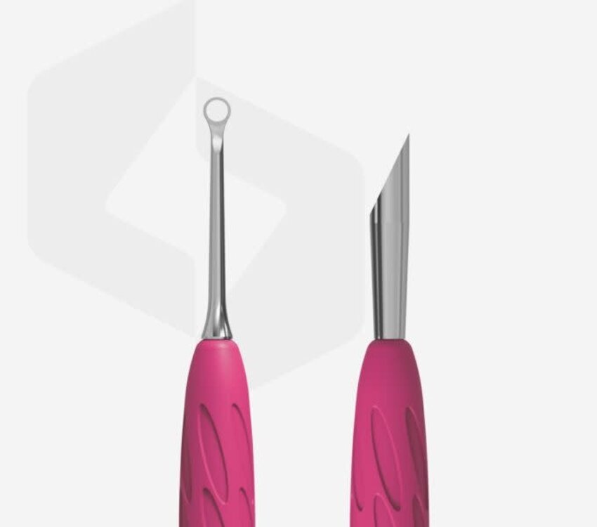 Staleks UNIQ 11 TYPE 2 Manicure Pusher Gummy - Silicone Handle  (beveled and loop)