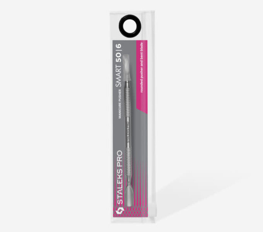Staleks Pro Manicure Pusher SMART 50 Type 6 (rounded narrow pusher and bent blade)