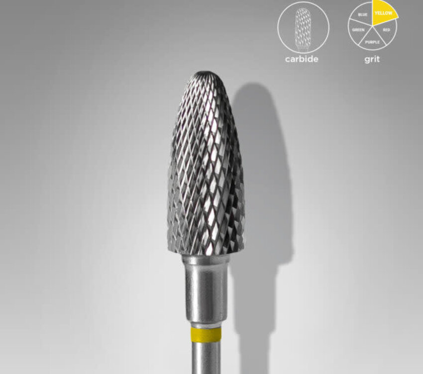 Staleks Carbide Corn Yellow Bit 6mm / 14mm