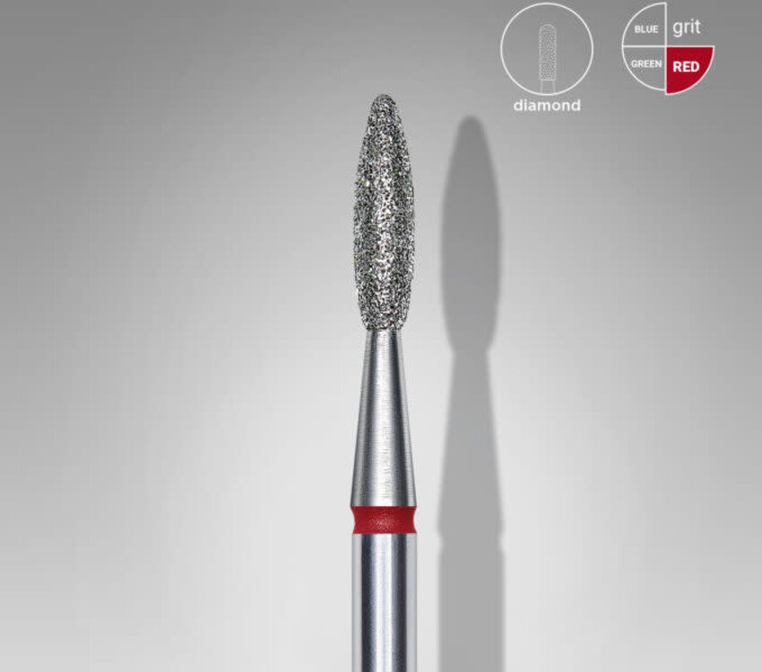 Staleks Diamond flame red bit 2,1 mm /8 mm