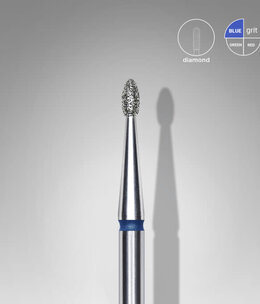 Staleks Diamond rounded bud blue bit 1,6 mm /3,4 mm