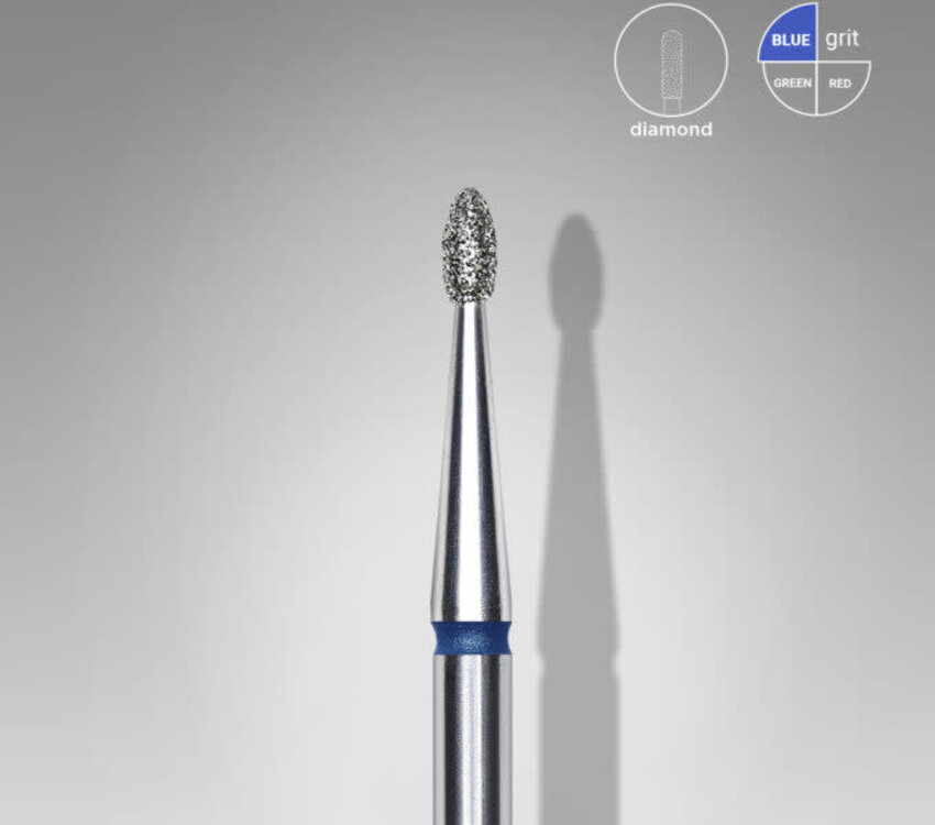 Staleks Diamond rounded bud blue bit 1,6 mm /3,4 mm