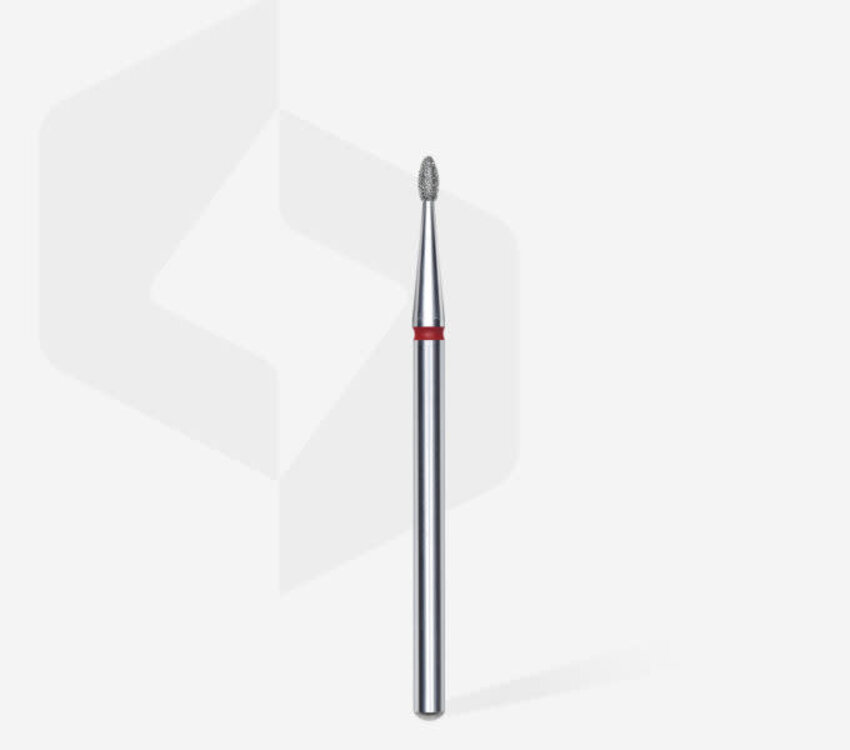 Staleks Diamond rounded bud red bit 1,6 mm /3,4 mm