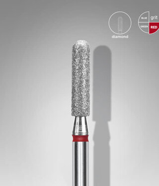 Staleks Diamond rounded cylinder red bit 2,5 mm /10 mm