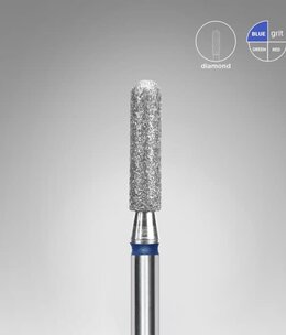 Staleks Diamond rounded cylinder blue bit 2,5 mm /10 mm