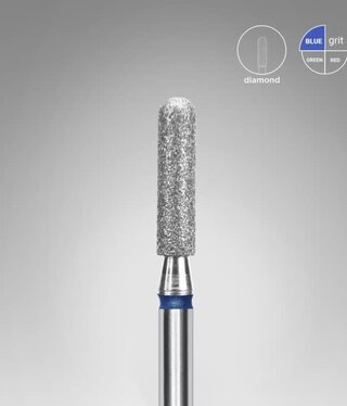 Staleks Diamond rounded cylinder blue bit 2,5 mm /10 mm