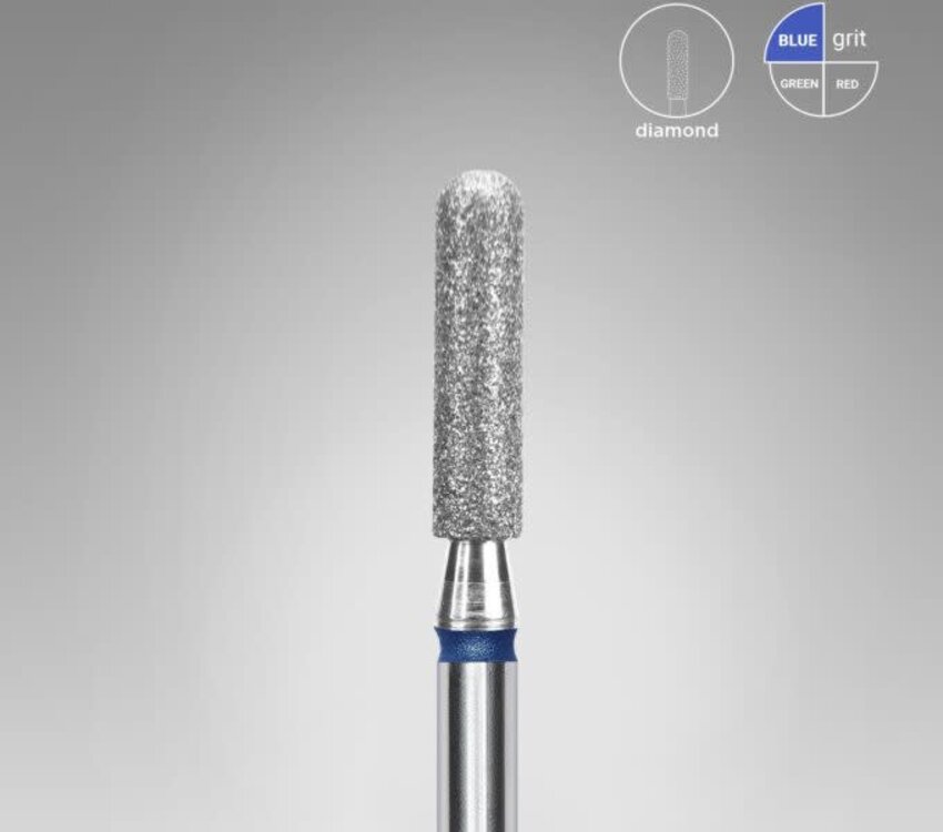 Staleks Diamond rounded cylinder blue bit 2,5 mm /10 mm