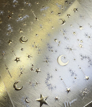 Magpie 193 Moon & Star Gold Sticker