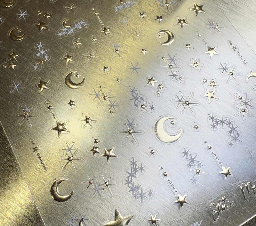 Magpie 193 Moon & Star Silver Sticker
