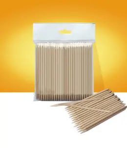 Staleks Orange wood stick 100pc 150mm wooden