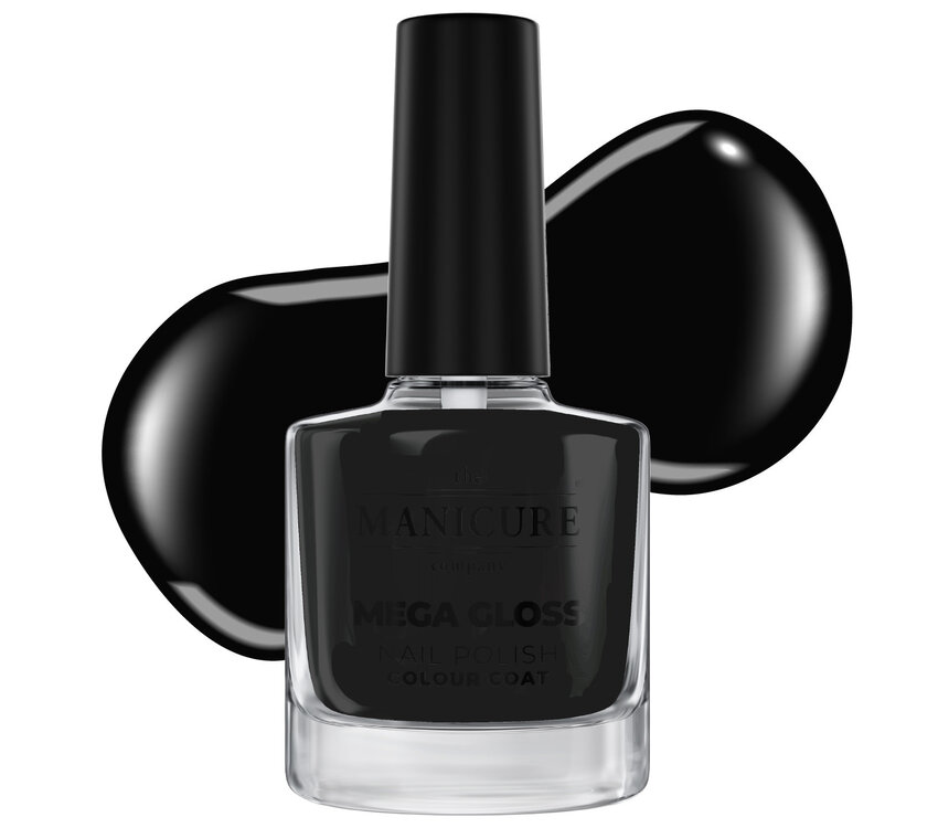 The manicure Company Mega Gloss Nail Polish - Blackout