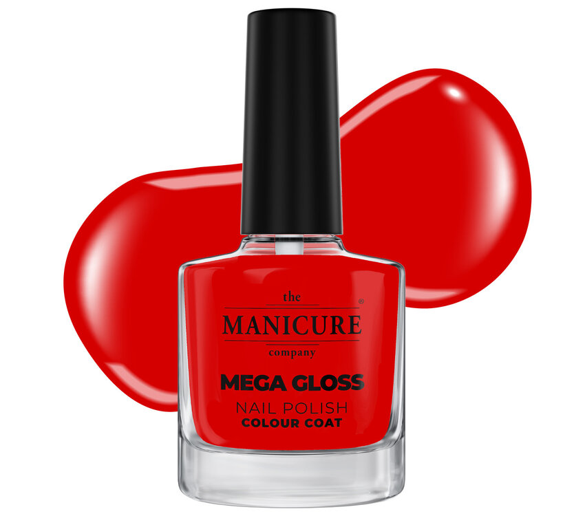 The manicure Company Mega Gloss Nail Polish - Red Alert