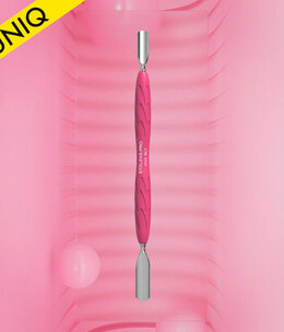 Staleks Manicure pusher Gummy with silicone handle UNIQ 10 TYPE 1 (rounded wide and rounded narrow pusher)