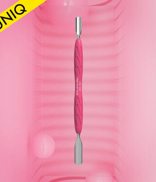 Staleks Manicure pusher Gummy with silicone handle UNIQ 10 TYPE 1 (rounded wide and rounded narrow pusher)