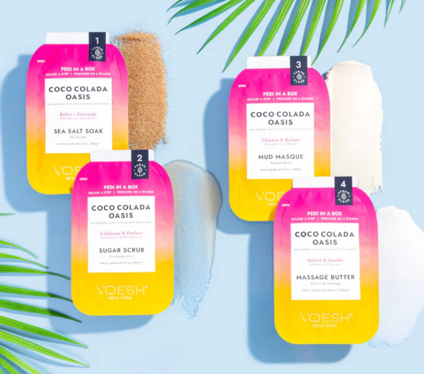 Voesh Voesh Pedi in a box Coco Colada Oasis