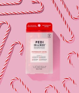 Voesh Voesh Pedi in a box Peppermint Swirl
