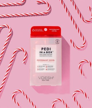 Voesh Pedi in a Box 4 step Peppermint Swirl