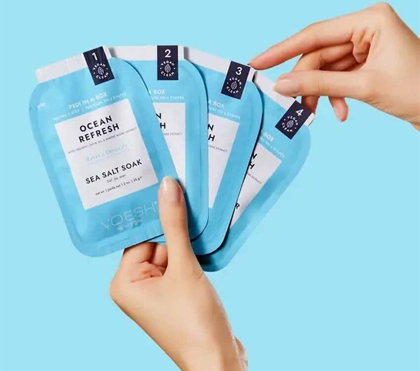 Voesh Voesh Pedi in a box Ocean Refresh