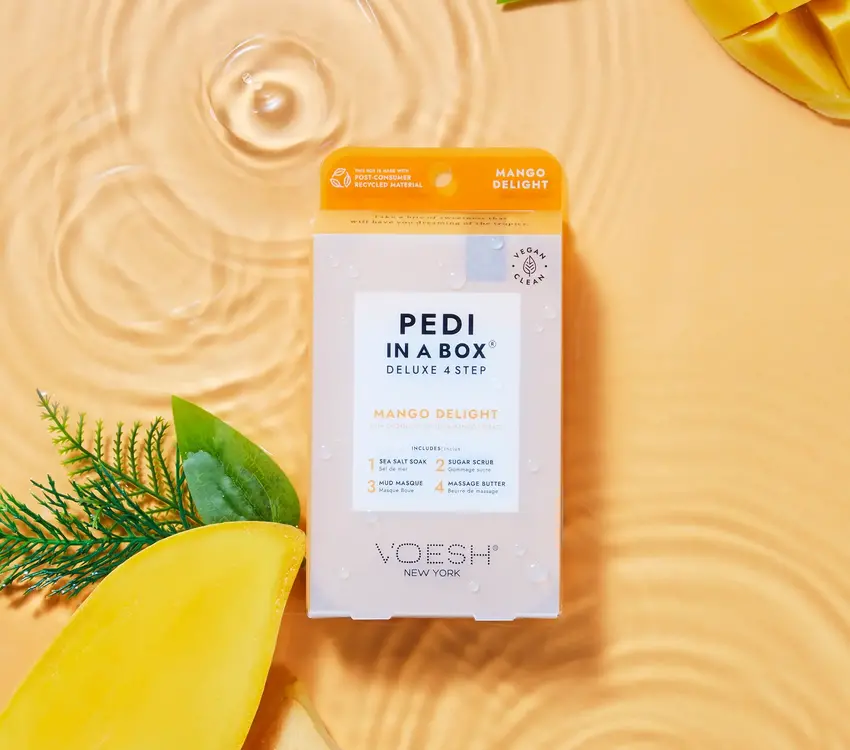 Voesh Pedi in a Box 4 step Mango Delight