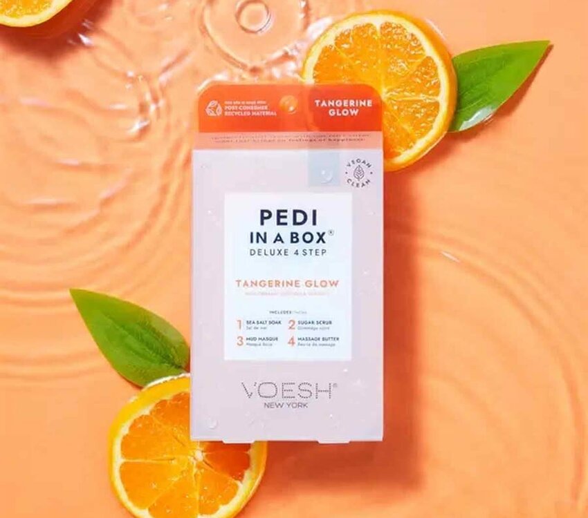 Voesh Pedi in a Box 4 step Tangerine Glow