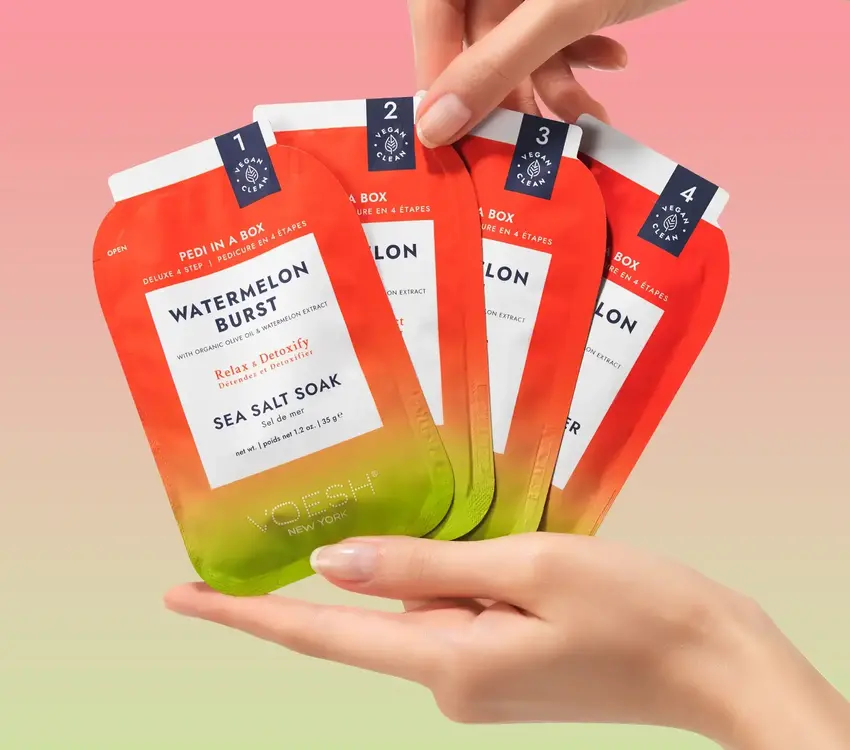 Voesh Voesh Pedi in a box Watermelon Burst