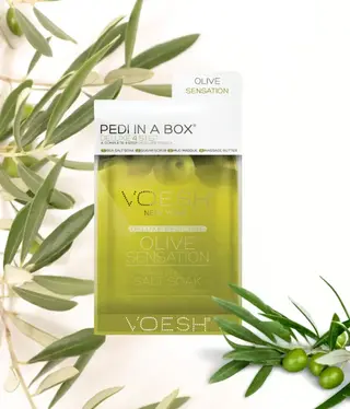 Voesh Voesh Pedi in a box Olive Sensation