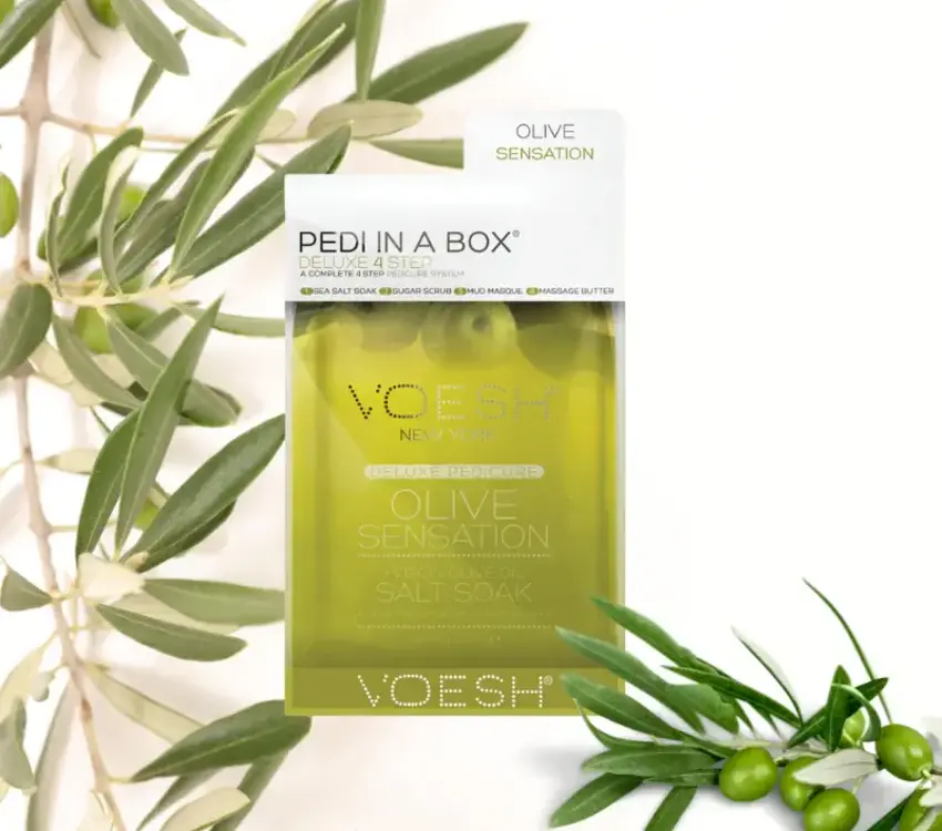 Voesh Pedi in a Box 4 step Olive Sensation