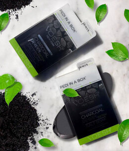 Voesh Pedi in a Box 4 Step Charcoal