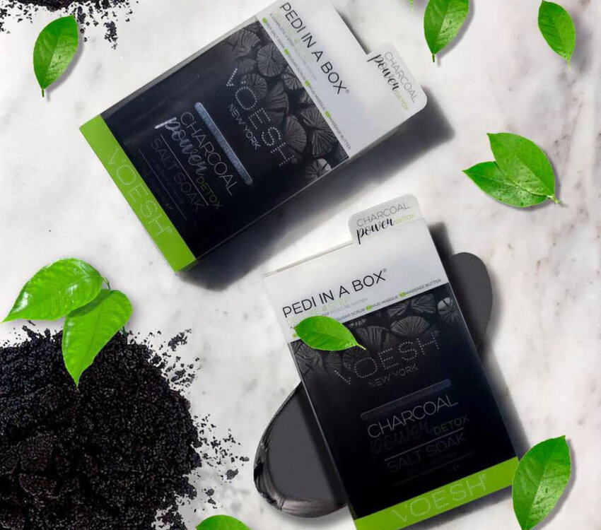 Voesh Pedi in a Box 4 Step Charcoal