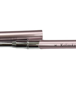 Kolinsky #8 Acrylic Brush with Lid - Pink