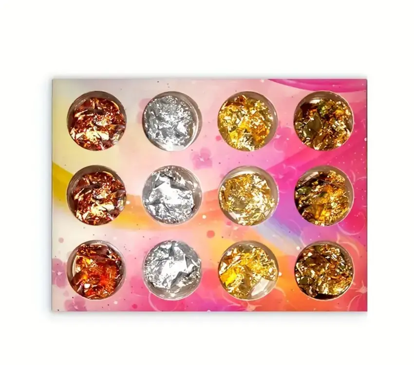 Nail Foil Shimmering 12 Pack