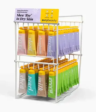 Voesh Avry Beauty stand with 64 hand creams