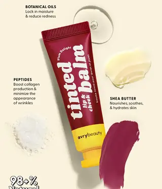 Voesh Avry Beauty Plum Delight Lip&cheek Tinted Balm