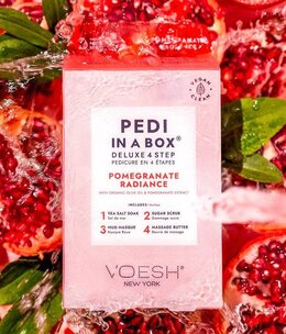 Voesh Voesh Pedi in a box Pomegranate Radiance
