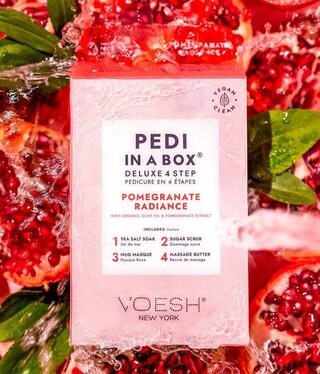 Voesh Voesh Pedi in a box Pomegranate Radiance