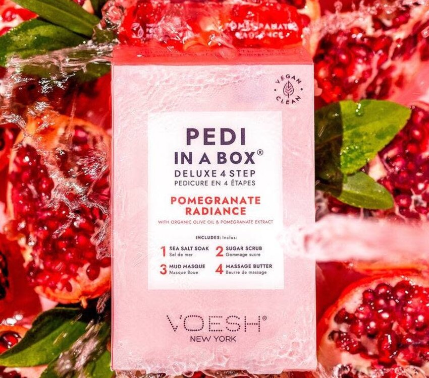 Voesh Voesh Pedi in a box Pomegranate Radiance