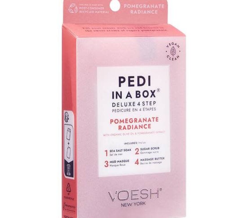 Voesh Voesh Pedi in a box Pomegranate Radiance