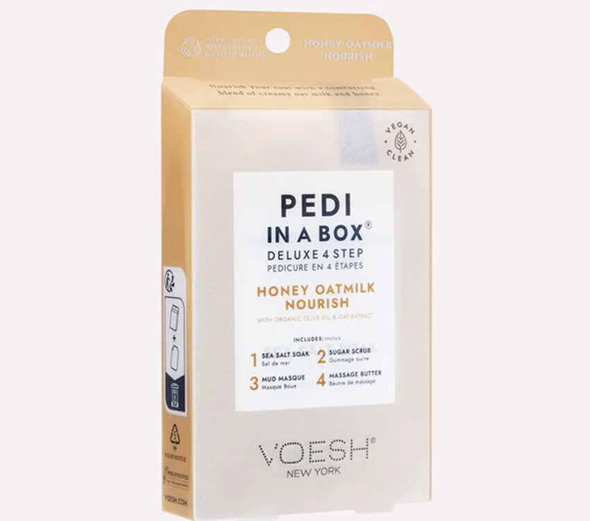 Voesh Pedi in a Box 4 step Honey Oatmilk Nourish