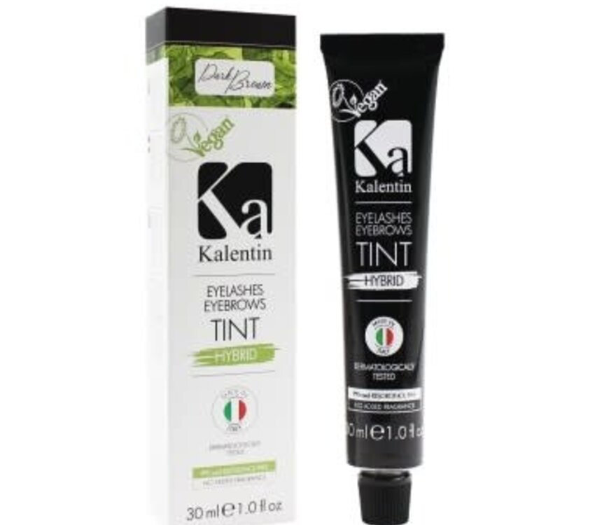Kalentin Vegan Eyelash & Eyebrow Tint 30ml Dark Brown