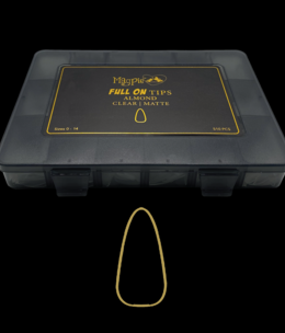 Magpie FULL ON TIPS Almond Clear Matte 510pc