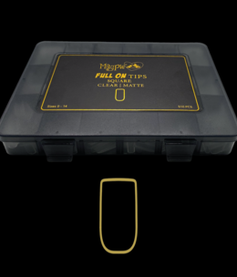 Magpie FULL ON SQUARE CLEAR MATTE TIPS 510PC