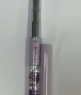Acrylic Flower Brush #12 100% Kolinsky with lid