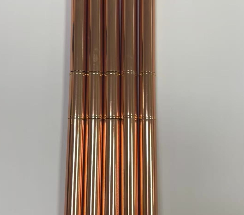 Gold Doubled Sided Nail Art Brush Set with lids