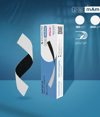 Staleks Disposable double-sided files papmAm Mix EXPERT 22 180/240 grit (50 pcs)