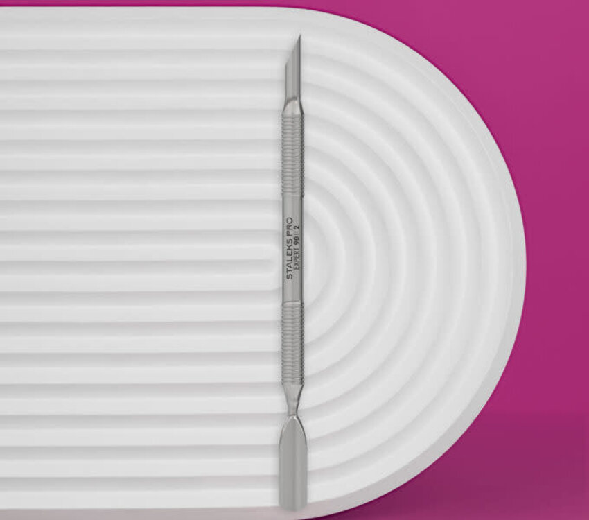 Staleks Manicure pusher EXPERT 90 TYPE 2 (beveled and rounded wide pusher)